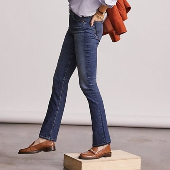 AG Adriano Goldschmied The Stevie Jeans Ankle Slim Straight Mid-Rise Denim 28R - Picture 3 of 13